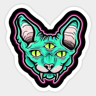 Sphynx cat minds eye Sticker